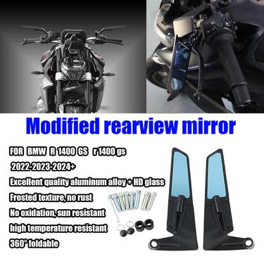 FOR R1400 GS Motorcycle Mirror Wind Wing side Rearview Reversing mirror reversing r1400 gs Motorcycle Accessories_voghion.com