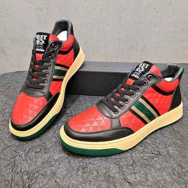European Station Men's Shoes Tide Casual High-Top All-Match Boys' Wholesale_voghion.com