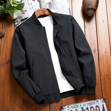 exclusive for new British men's jackets, men's flight suits, men's baseball uniforms, jackets, men's cuffs, ribbed stand-up collars_voghion.com