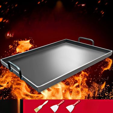 Iron Plate Commercial Street Vendor Teppanyaki Home Use Meat Cold Noodles Tofu Grilled Squid BBQ Grill Pan_voghion.com