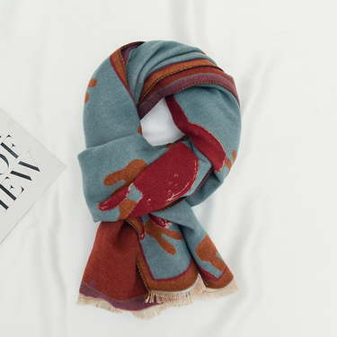 Kids'scarves  Cartoon rabbit print fashion baby boys and girls wind scarf_voghion.com