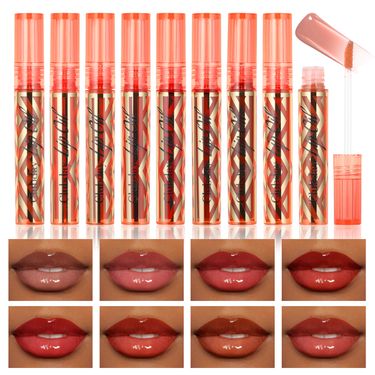 Clubday Beauty Makeup Natural Long Lasting Water Gloss Lip Glaze Moisturizing Hot Selling Mirror Moisturizing Lip Gloss_voghion.com