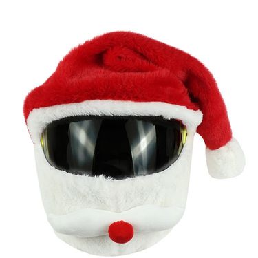 New American Style Motorcycle Head-Mounted Decoration Outdoor Christmas Hat Helmet Cover Accessories_voghion.com