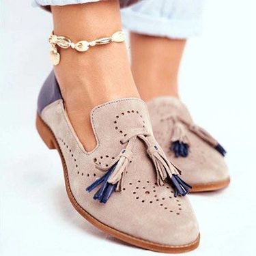SHLIANG Women Flats Fashion Wedge Soft Women's Loafers Slip On Casual Shoes Moccasins Retro Plus Size SB139_voghion.com