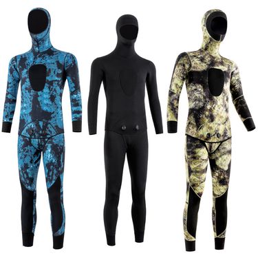 Men Professional Deep Diving Warm Wetsuit Cold-Proof 3~5MM One-Piece Free Snorkeling Fishing Hunting Suit Women_voghion.com