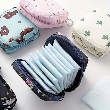 Multifunctional Travel Cosmetic Bag, Sanitary Napkin Storage Bag, Toilet Bag, Lipstick Storage Bag._voghion.com