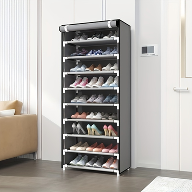 1pc Shoe Rack, Dustproof Shoe Cabinet, Multi-layer Simple Shoes Storage Rack For School Dormitory, Easy To Assemble, Free Standing Shoe Shelf_voghion.com