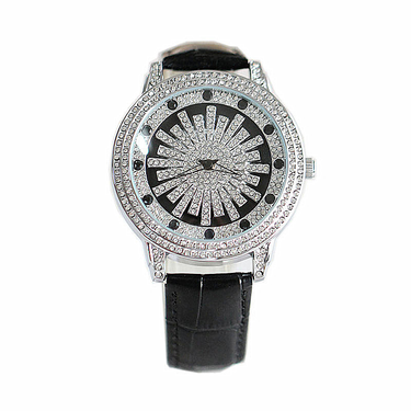 Fashionable universal men's new women's watch, constantly changing, diamond inlaid genuine belt waterproof watch_voghion.com
