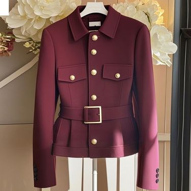 Women's Clothing Gray Jacket, High End, Unique, Super Good Looking, Age Reducing, Beautiful, Western Style, Temperament, Waist Length Top For Women_voghion.com