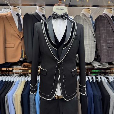 CT Fashion Fashionable New Men's Banquet Suit 3-Piece Set_voghion.com