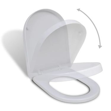 White Soft-close Toilet Seat Square_voghion.com