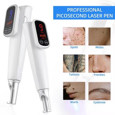 Touch Screen 9 Levels Picosecond Pen Blue/Red Light Laser Therapy Body Dark Spot Scar Tattoo Remover USB Charge Wireless_voghion.com
