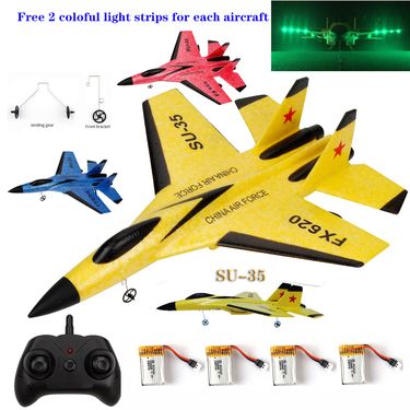 RC Plane SU-35 RC Remote Glider Wingspan Radio Control Drones Airplanes RTF UAV Xmas Children Gift Assembled Flying Model Toys_voghion.com