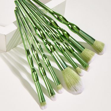 Set of 8 makeup brushes, green gourd, eye shadow brush, powder brush, beauty tools GUJHUI_voghion.com
