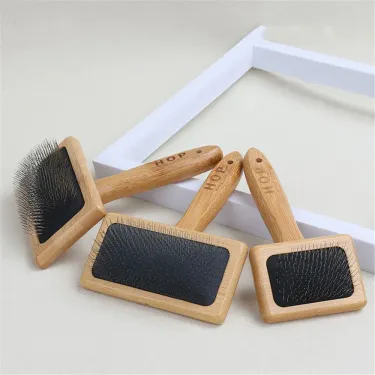 MOONBIFFY Comb For Dogs Cats Made Of Bamboo And Stainless Steel By PawParty Store_voghion.com