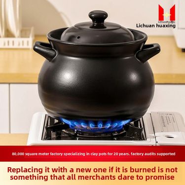 Casserole Soup For 6-10 People Household High Temperature Resistant Gas Electric Ceramic Stove Universal Commercial Clay_voghion.com