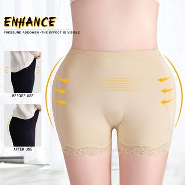 Abdominal Pants Women's Hip Full Hip Bottoming Ass Hip Pants Lace Side Belt Hip Pad Waist Belly Shaping Panties_voghion.com
