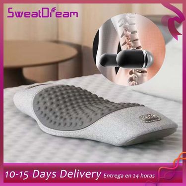 Pillow Bed Sleeping Protection Electric Massage Lying Flat Pain Waist Support Heating Vibrating Sleep Pad_voghion.com