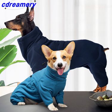 Dog Cotton-padded Pet Clothing - Large-sized Dog Autumn And Winter Thickened Four-legged Fully Wrapped Dog Clothing_voghion.com