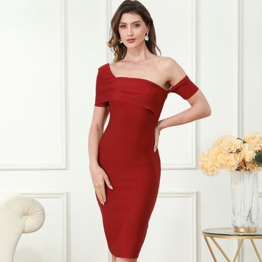 RenMou Red Design With A Touch Of Buttocks, Dress For Summer Luxury, Fashionable New Year Slim Fit Women's Clothing Exclusive Supply_voghion.com