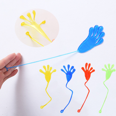 ToysMall Sticky Hands Toy Soft Elasticity Stretchable Colorful Palm Wall Climbing Toy Stress Relief Novel Stretchy Sticky Toy Tricky Hands Toy_voghion.com