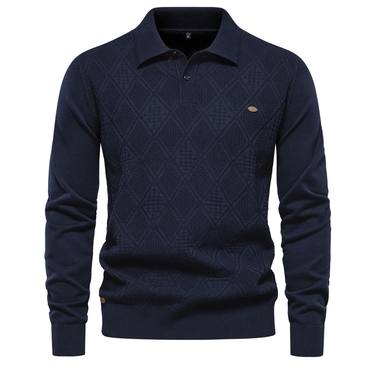 Man's Clothing Top Long Sleeve Men's Sweater Slim-fit Lapel High Quality Men's Sweater_voghion.com