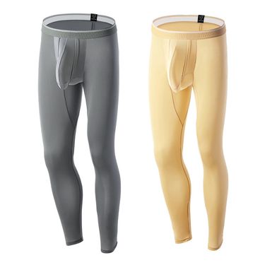 New Sports Tights Men's Underwear Ice Silk Large Size Gun Egg Separation Bottoming Fall Pants_voghion.com