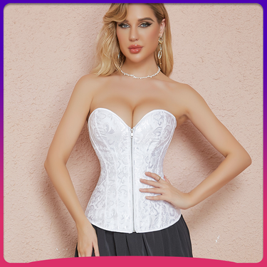 Women's clothing zipper corset laceless wedding dress bridal gown corset underwear belly shaping suit palace_voghion.com