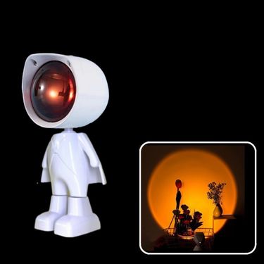 USB Sunset Lamp Projector Led Lights 360° Rotation Rainbow Lights 5V LED Desk Night Light Mood Lighting For Selfie Photography_voghion.com