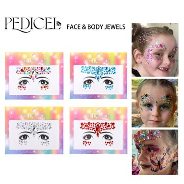 Halloween Edm Electronic Music Festival Face Stickers Eyebrow Stickers Diamond Resin Diamond Carnival Diamond Stickers Masquerade Face Decoration_voghion.com