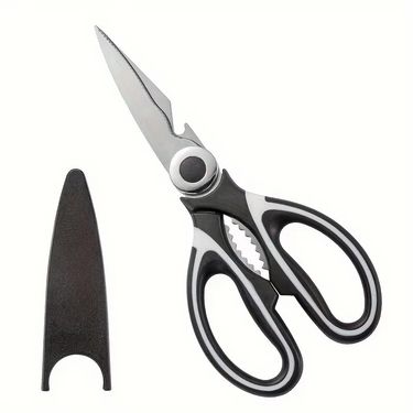 Multifunctional Kitchen Scissors Household Kill Fish Cut Vegetables Roast Broiler Bone Scissors Stainless Steel Scissors_voghion.com