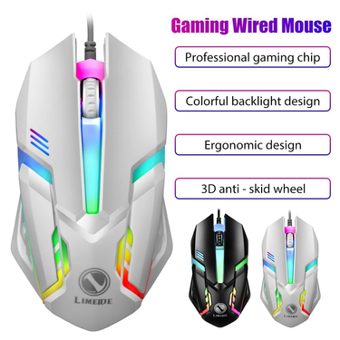 LED Luminous Backlit USB Wired For Desktop Laptop Mute Office Computer Gaming Mouse_voghion.com