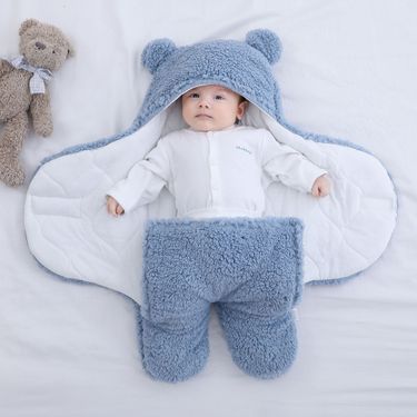 Bag Quilt Baby Newborn Baby Thickened In Autumn And Winter Newborn Baby Hug Quilt Baby Sleeping Bag Anti-jump Swaddle Baby Products_voghion.com