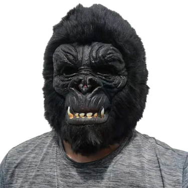King Kong Mask Horror Animal Gorilla Monkey Mask Novelty Halloween Cosplay Costume Headgear Animal Party Chimp Full Head Mask_voghion.com