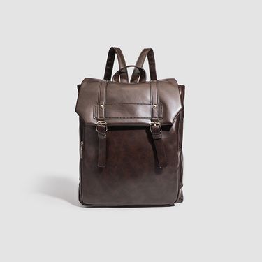 Backpack College Style Backpack Retro Soft Leather Women's Bag Casual Cambridge Commuter Schoolbag_voghion.com