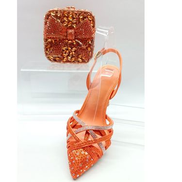 Summer Rhinestone Stiletto High Heels Wedding Banquet Pointed Crystal High Heel Sandals With Bag_voghion.com