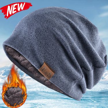 Fashion Bonnet Hat for Men Women Winter Warm Knitted Solid Color Baggy Skullies s Casual Soft Turban Hats Hip Hop_voghion.com