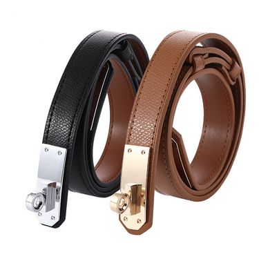 Belt for Women's Versatile Double-sided Leather Belt with Adjustable Buckle Original Leather Matching Skirt Waist Seal Jeans Strap_voghion.com
