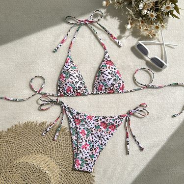 Women's Clothing Split Bikini Halter Neck Sexy Swimsuit Suit_voghion.com