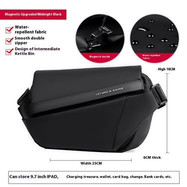 Crossbody Bag Cycling Functional Workwear Bag Trendy Brand Mailman Bag Men's Chest Bag Commuting Trendy Shoulder Bag_ipsvogv.com