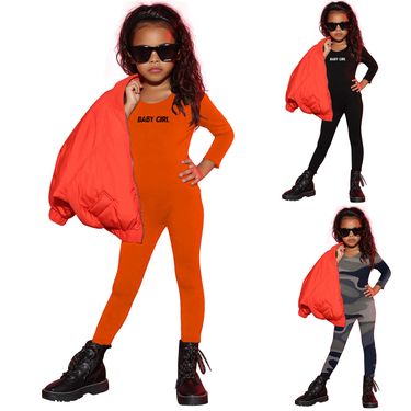 Kids’ Clothing New Multi Color Long Sleeved Pullover Sports Casual Children's Clothing Jumpsuit_voghion.com