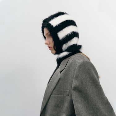 Design Korean autumn winter new style men's and women's personality niche splicing mink wool Barak pull-over_voghion.com