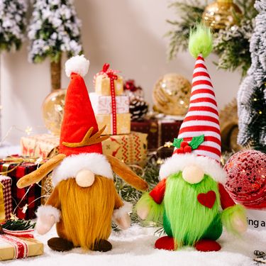 Christmas New Window Decoration Christmas Grinch Rudolph Faceless Doll Gnome Doll New Product_voghion.com