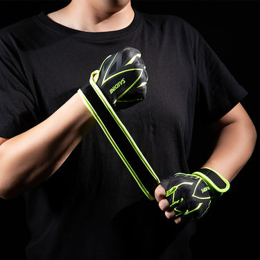 Cycling ice silk half-finger fitness gloves men and women extended wrist strap palm anti-slip shock-absorbing outdoor sports weightlifting equipment_voghion.com