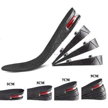 Height Increase Insoles Air Shoe Cushion Lift Insert Men Women 3-9cm Invisible Variable Insole Adjustable Cut Taller_voghion.com