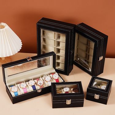 Leather Watch Box Watch Storage Box Watch Display Box Home Display Box Exquisite Simple Gift Box_voghion.com