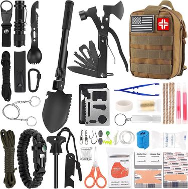 Camping car outdoor survival kit Survival kit First aid kit SOS emergency kit equipment supplies_voghion.com