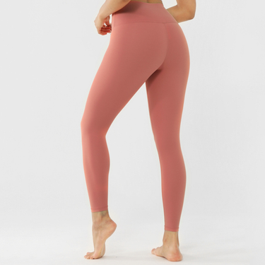 2022 New Nude Yoga Pants Women's High Waist and Hip Lift Seamless Tight Elastic Lulu Small Foot Sports Fitness Pants_voghion.com