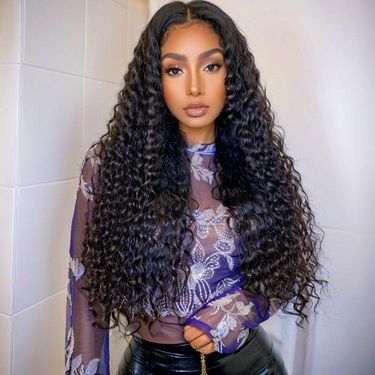 export wigs for women, corn perm, long curly hair, African small curly hair, fashionable full headpiece_voghion.com