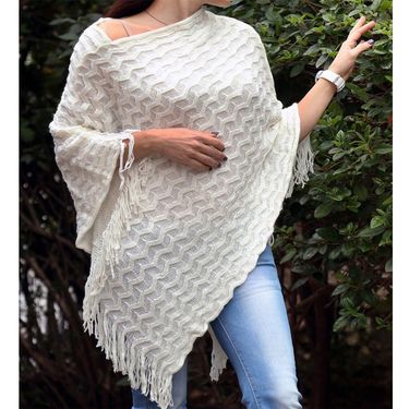 Cross-border European and American cape shawl knitted pullover shawl wave sequined suit spot wholesale special price_voghion.com